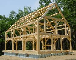 timber frame (small high post cape)