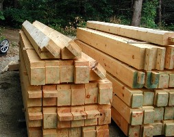 pile of timbers